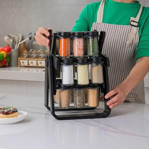 Étagère à Épices Rotative pour Comptoir de Cuisine, Étagères de Rangement 18 Pots thumbnail 2