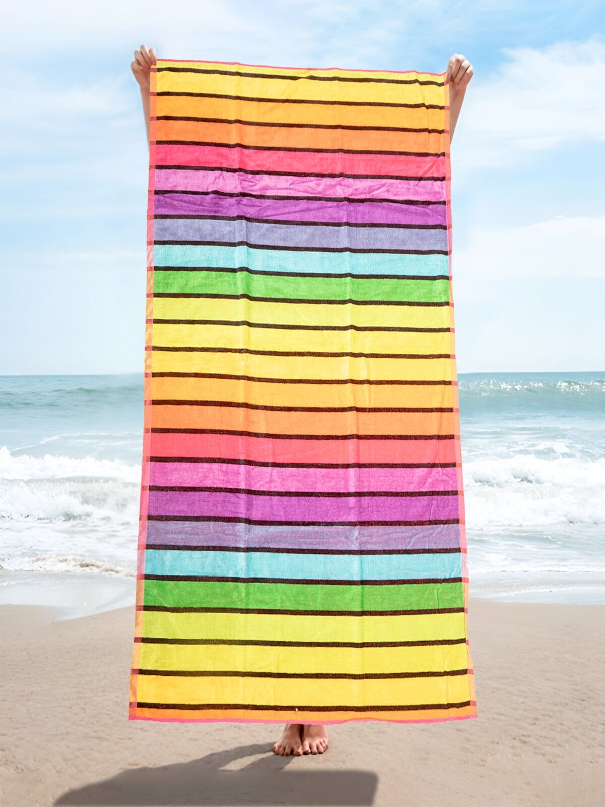 Sunwave serviette de plage 100 % coton