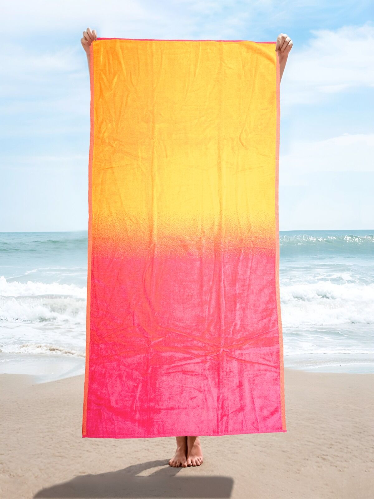 Sunwave serviette de plage 100 % coton
