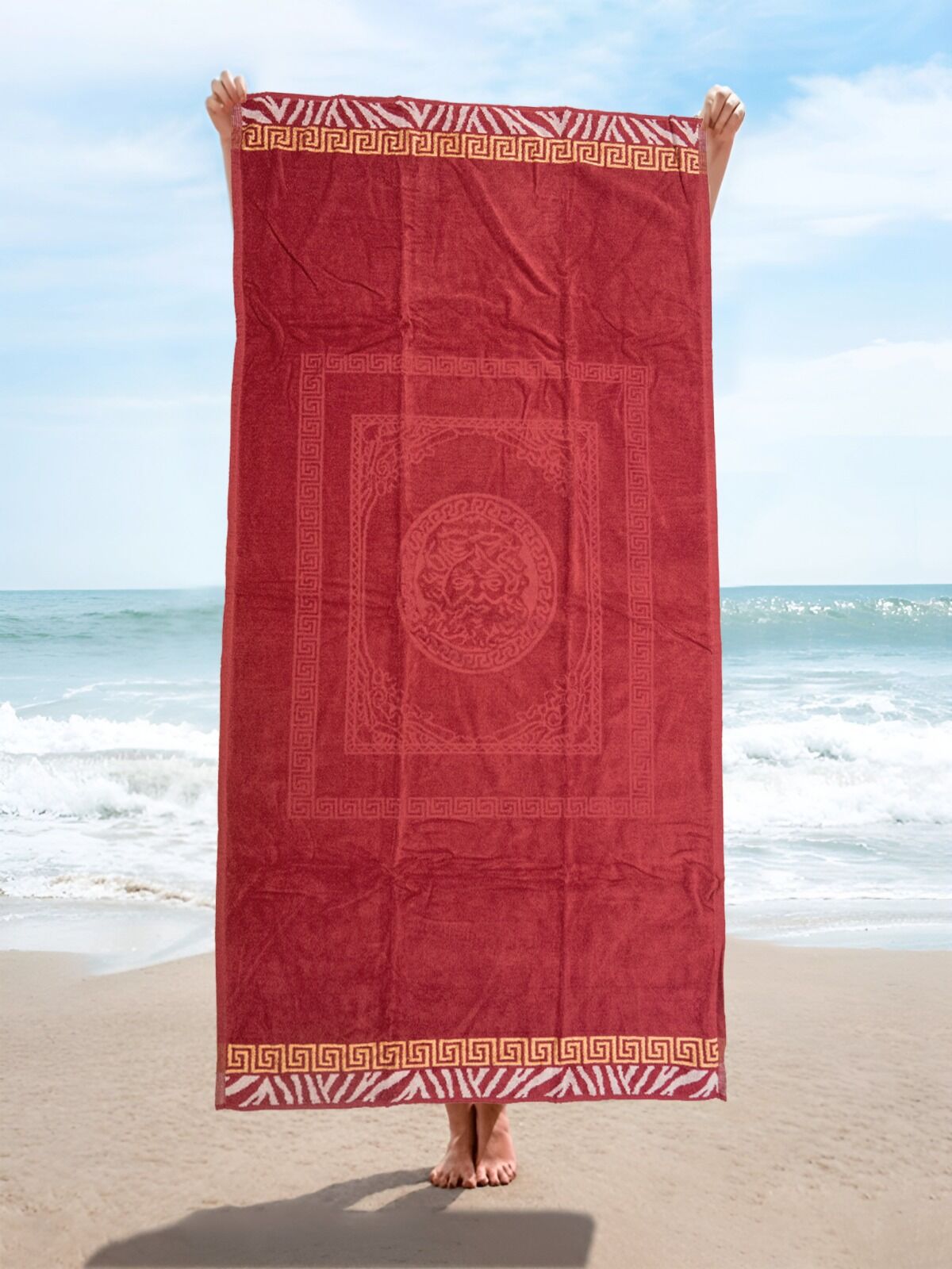 Sunwave serviette de plage 100 % coton