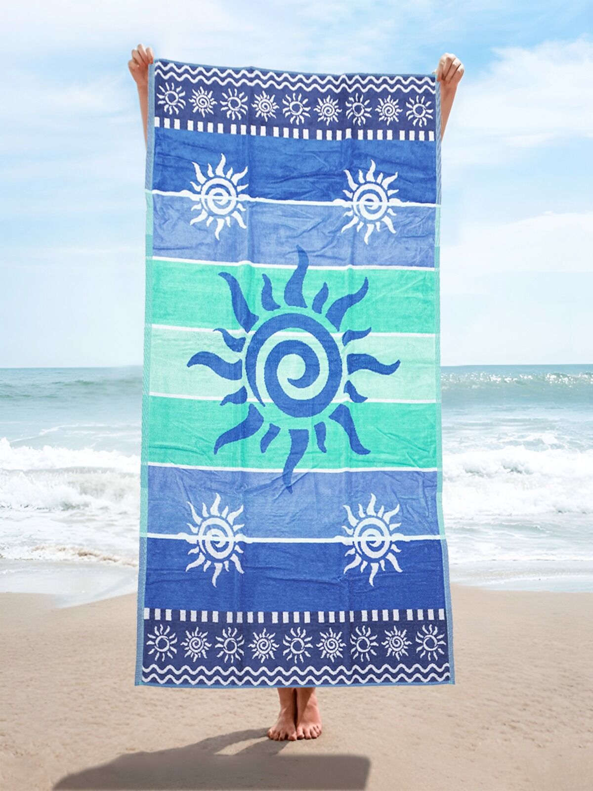 Sunwave - Serviette De Plage 100 % Coton
