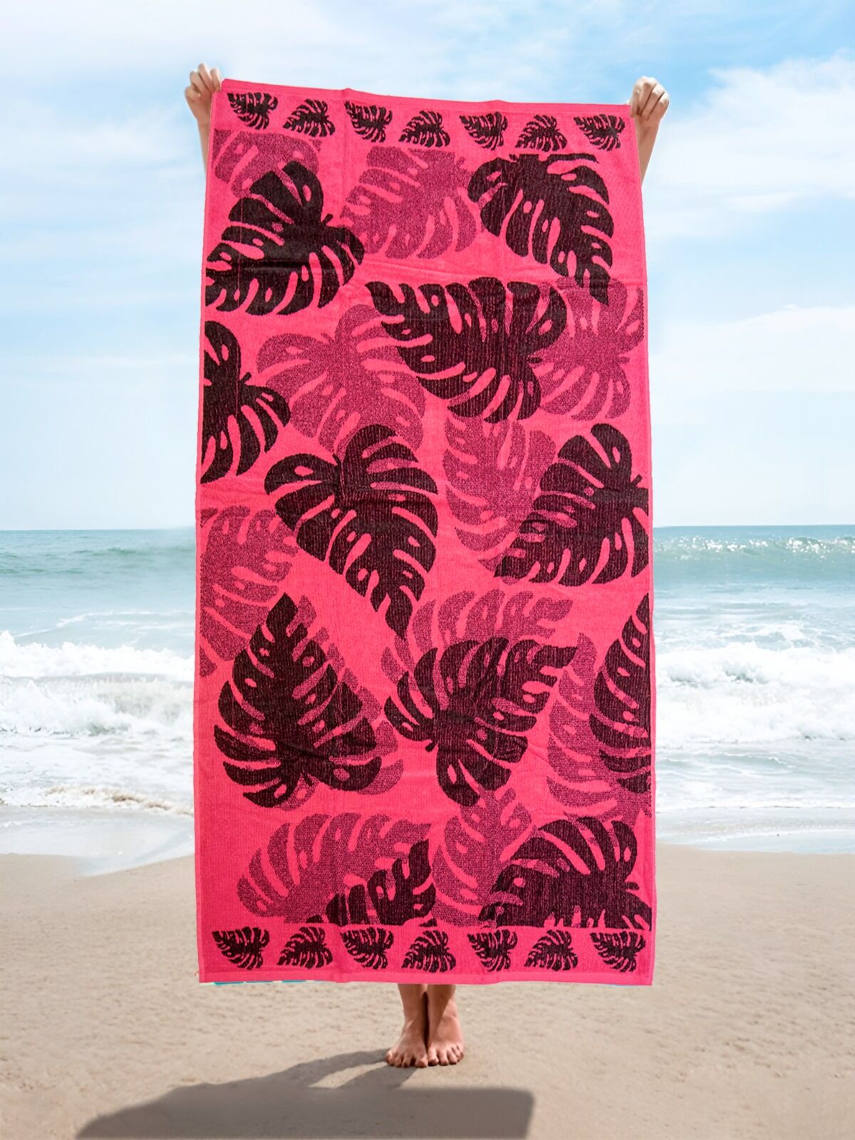 Sunwave serviette de plage 100 % coton