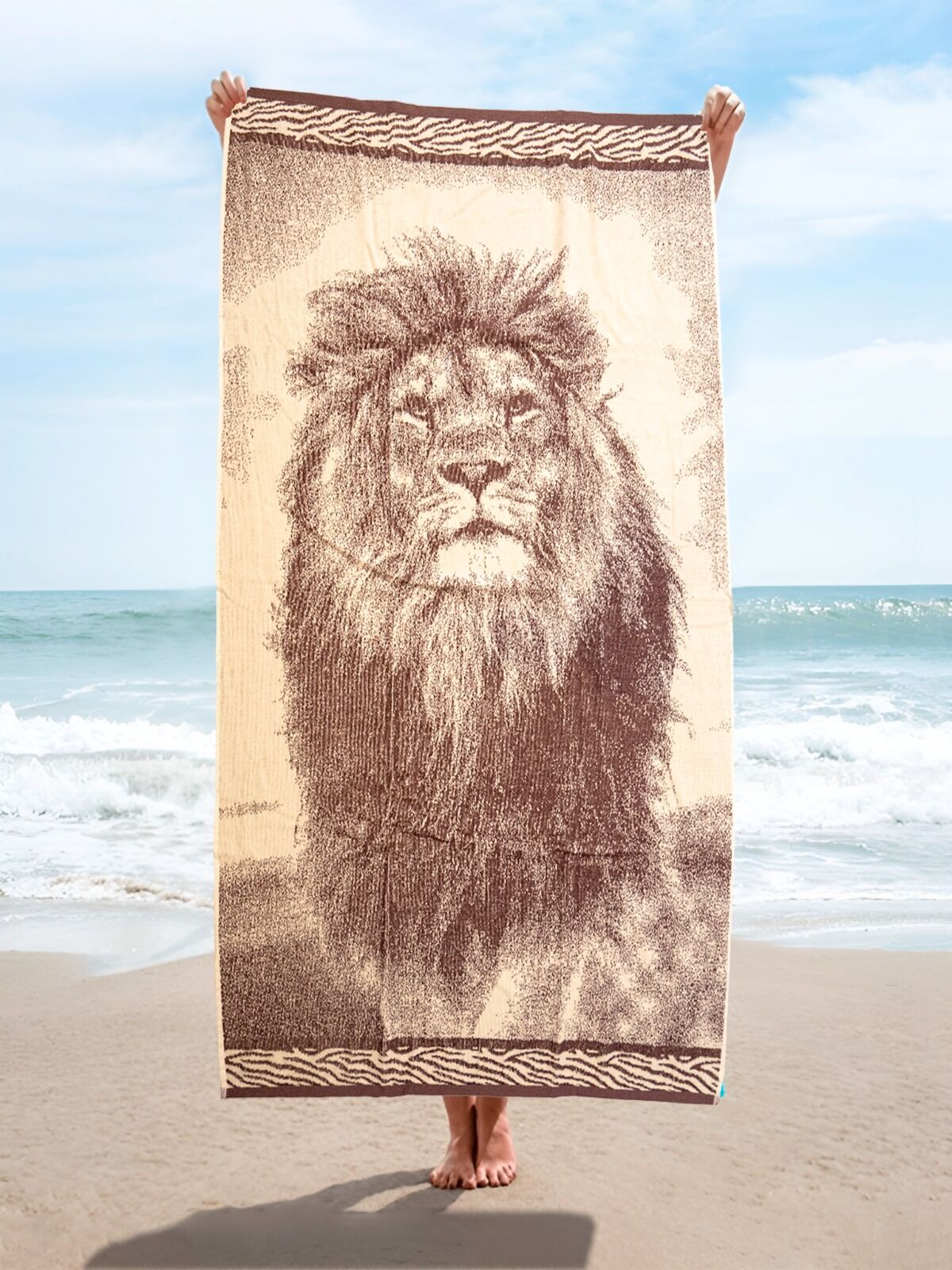 Sunwave - Serviette De Plage 100 % Coton