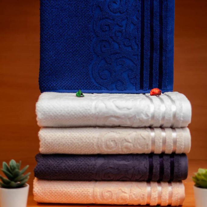 Cassilia 5 serviettes 50x85 100% coton multi couleur