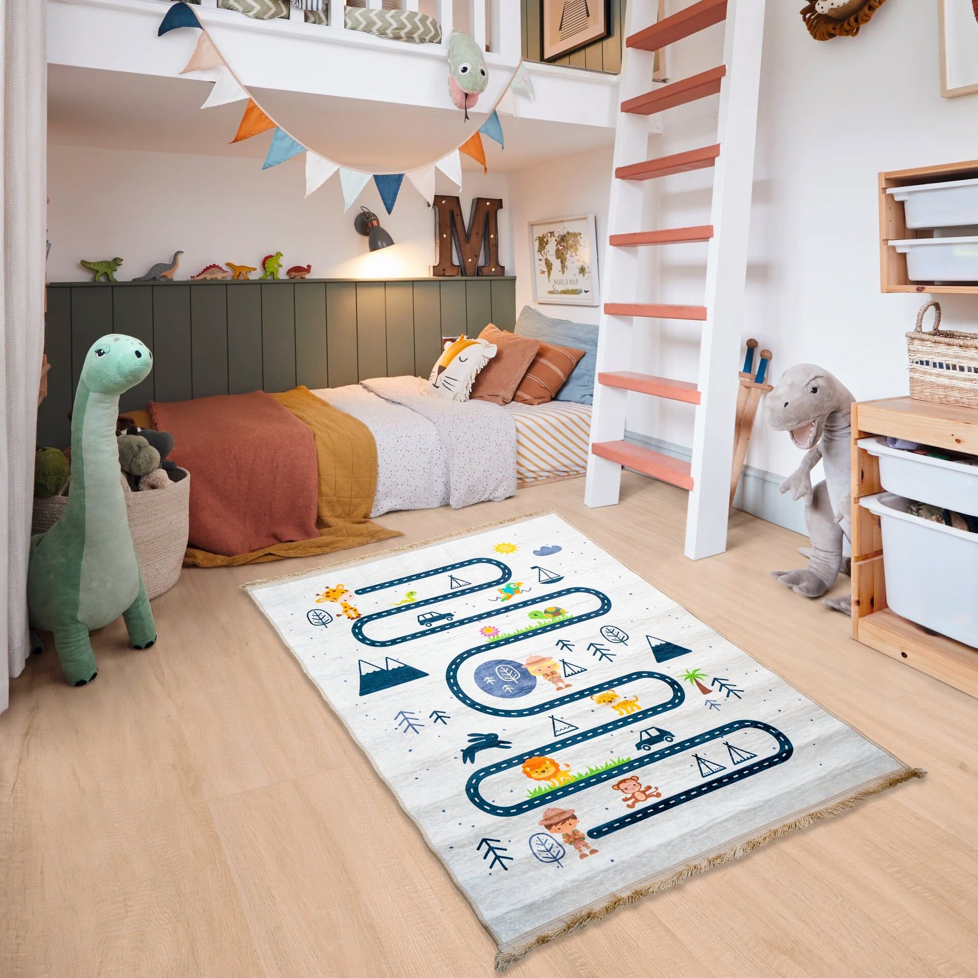 Tapis 2025 Enfants Easy Mama Circuit 100*150