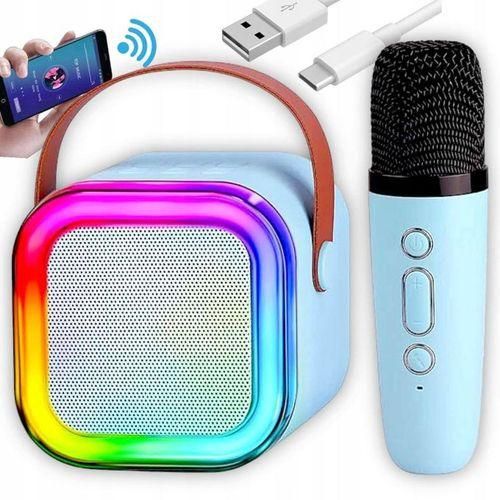 Mini haut-parleur de karaoké Bluetooth avec microphone sans fil et lumières