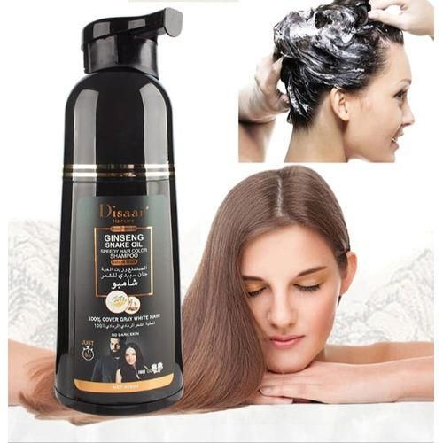 Disaar Shampoing colorant cheveux et barbe noirs 400ml