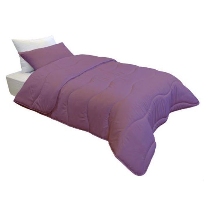 Couette Violet Microfibre (1 Place) -160x220cm  + 1 Taie d’Oreiller Offert  thumbnail 2