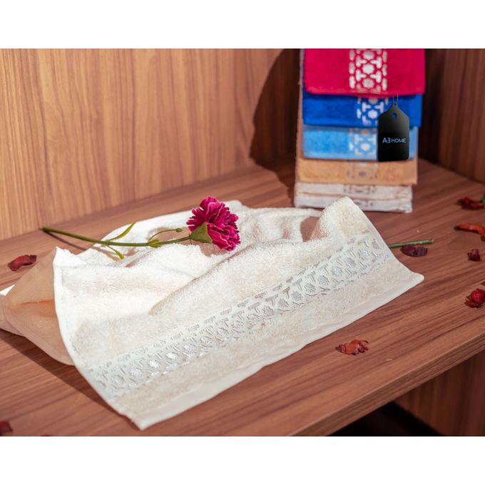 Arabesque Silver Authentique Serviettes 50x90 Crème thumbnail 2