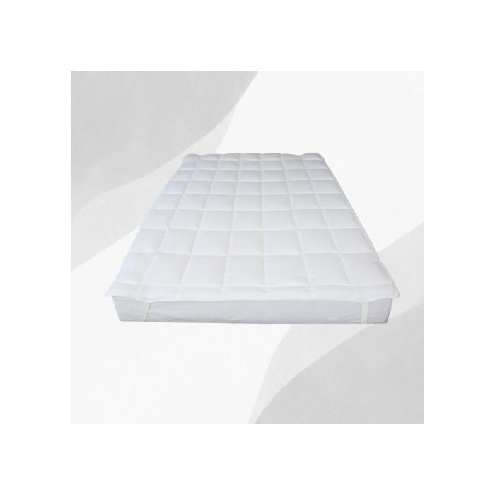 Surmatelas Microgel (2 places - 140x200cm ) : Améliorez Votre Confort de Sommeil -Doux & Antiallergique