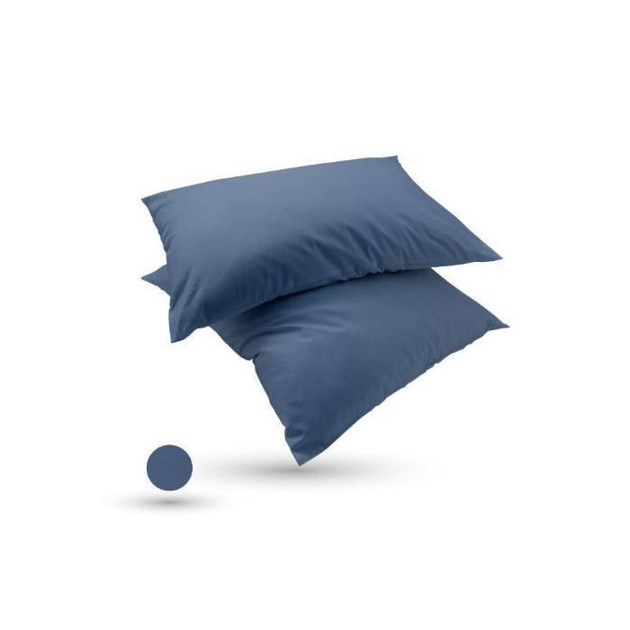 Couette Uni Microfibre Bleu Pétrole  (2Places - 240x260 cm) + 2 Taies d’Oreiller Offerts thumbnail 3