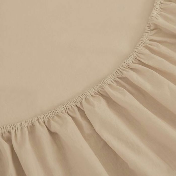 Drap Housse Beige Sable (180x200 cm) // Doux & antiallergique thumbnail 2