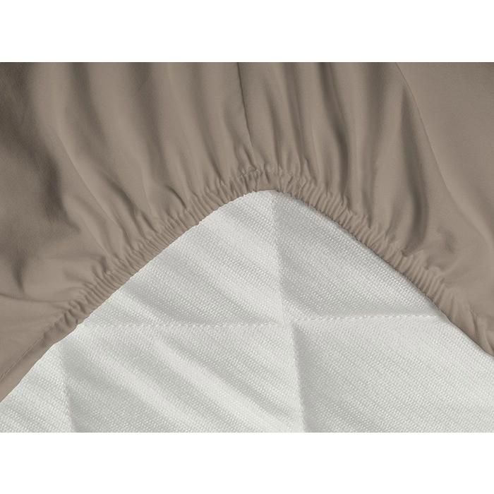 Drap Housse Beige Sable (160x200 cm) // Doux & Antiallergique thumbnail 4