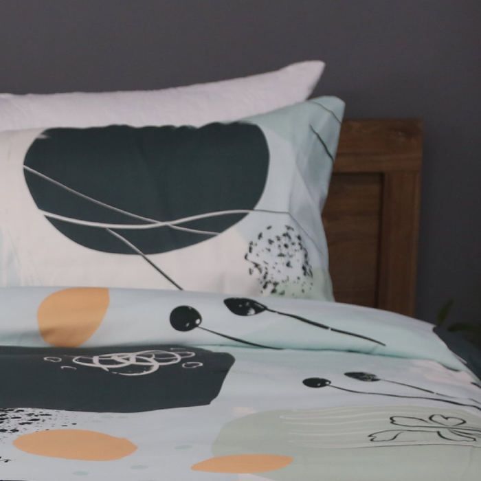 Housse de Couette  Feuillage Enchanté - 160x220 cm // Doux & Antiallergique thumbnail 4