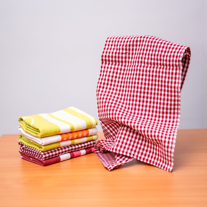 Asswane Pack 6 Torchons 100% Coton 50x60