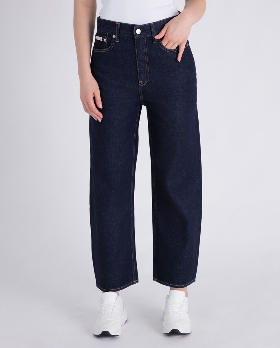 High Rise Barrel Jeans