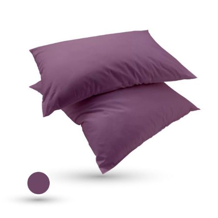 Couette Violet Microfibre Antiallergique (2 Places) 240x260 cm  + 2 Taies d’Oreiller offerts thumbnail 3