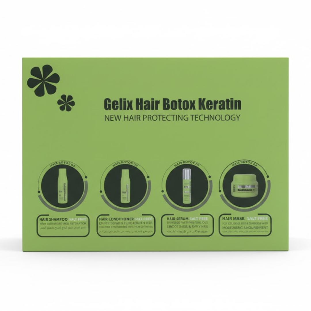 Hair Botox Keratin Shampoo +Mask+ Sérum + Conditioner Pack