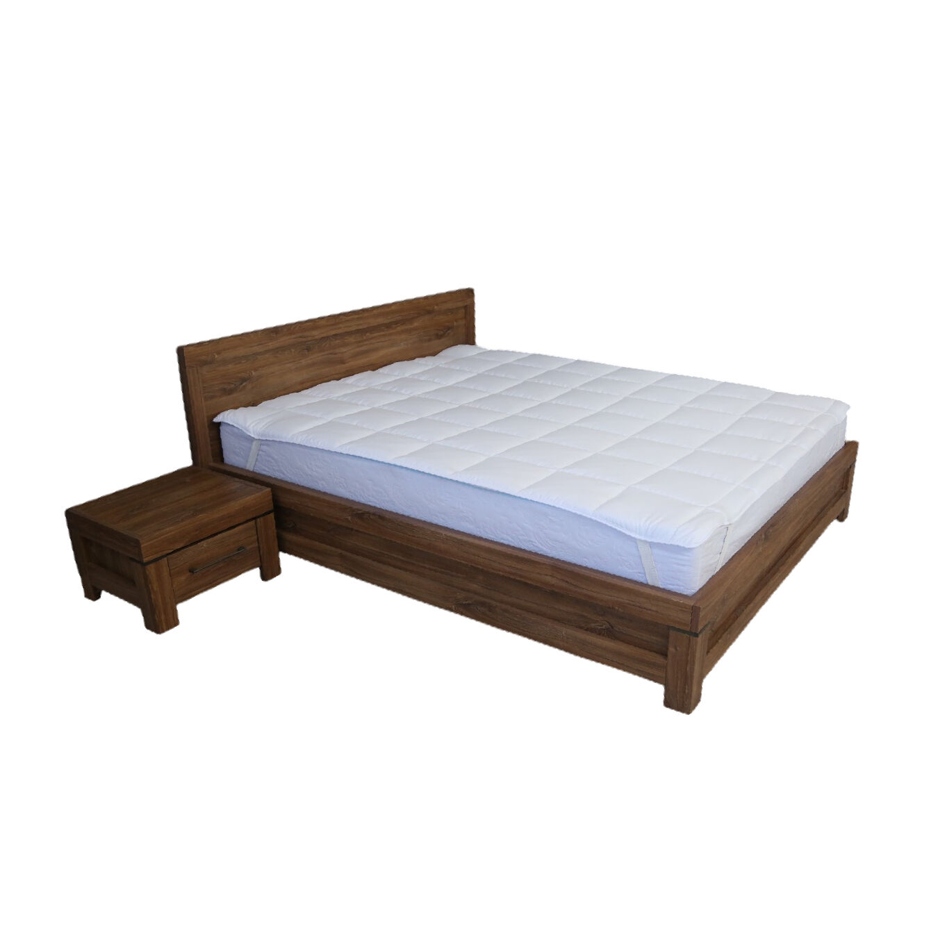 Surmatelas de confort Blanc - 1 Place  (90x200cm )- Améliorez Votre Confort de Sommeil thumbnail 2