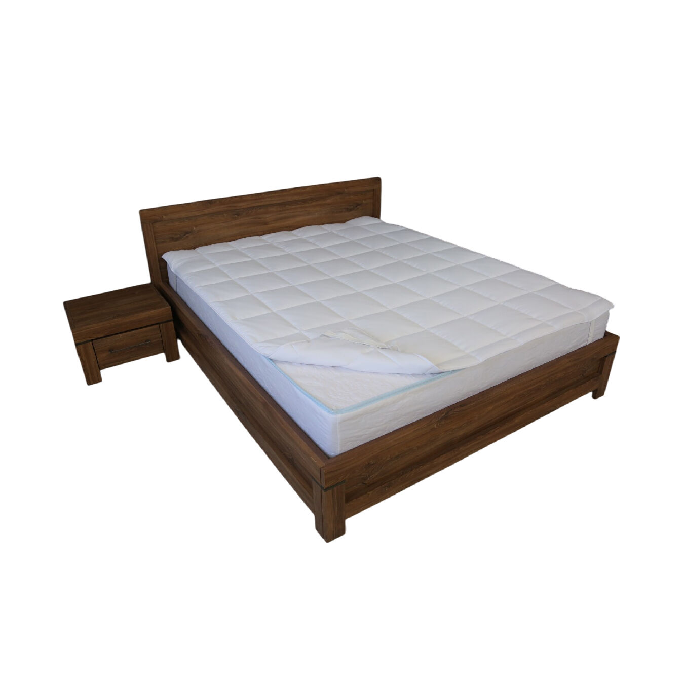 Surmatelas de confort Blanc - 1 Place  (90x200cm )- Améliorez Votre Confort de Sommeil thumbnail 3