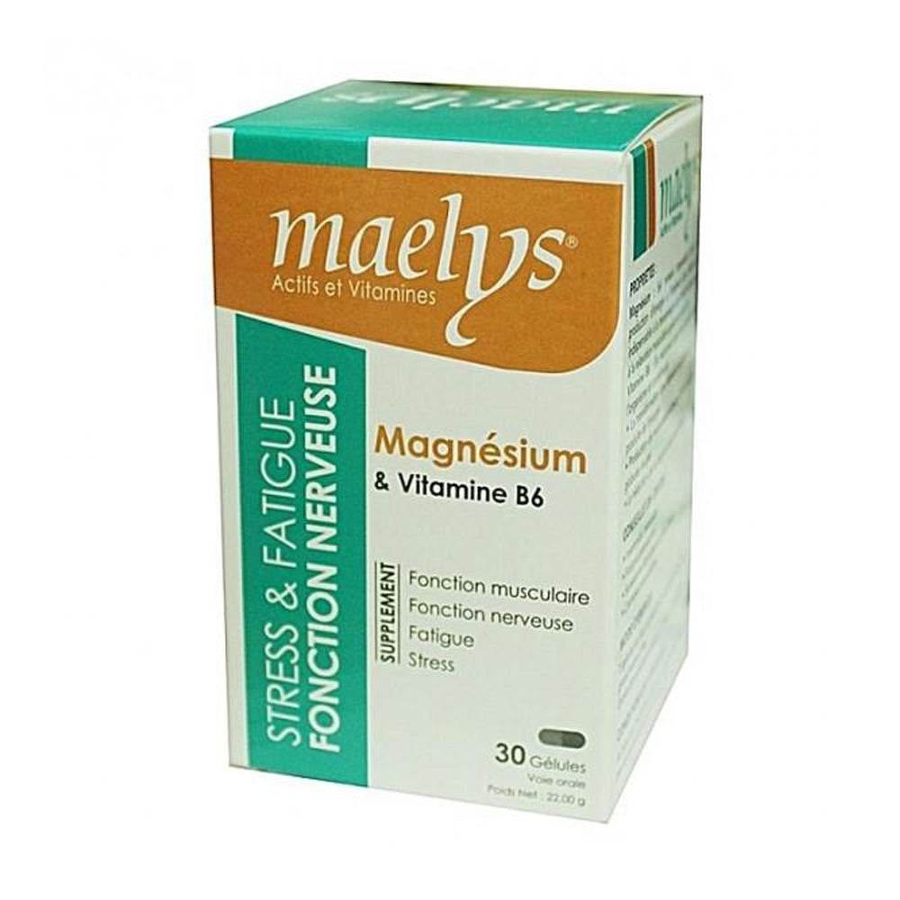 Magnésium Et Vitamine B6 Stress Et Fatigue 30 Gélules