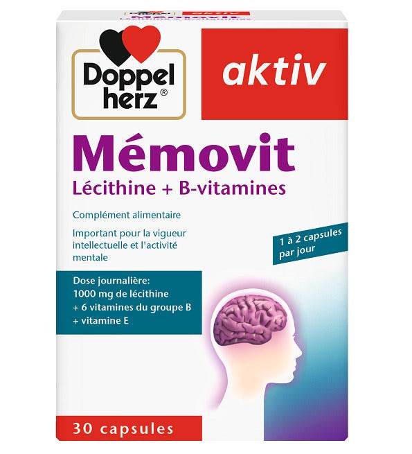 Aktiv Mémovit Lécithine + B-vitamines 30 Capsules
