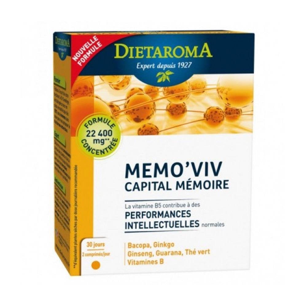 Memoviv+ Capital Mémoire 60 Capsules - Mémoire & Concentration Pure - Complexe Cérébral