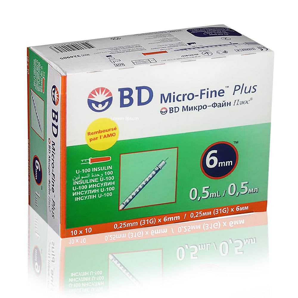 Micro-Fine plus Seringue Insuline 0.5ml / Unité