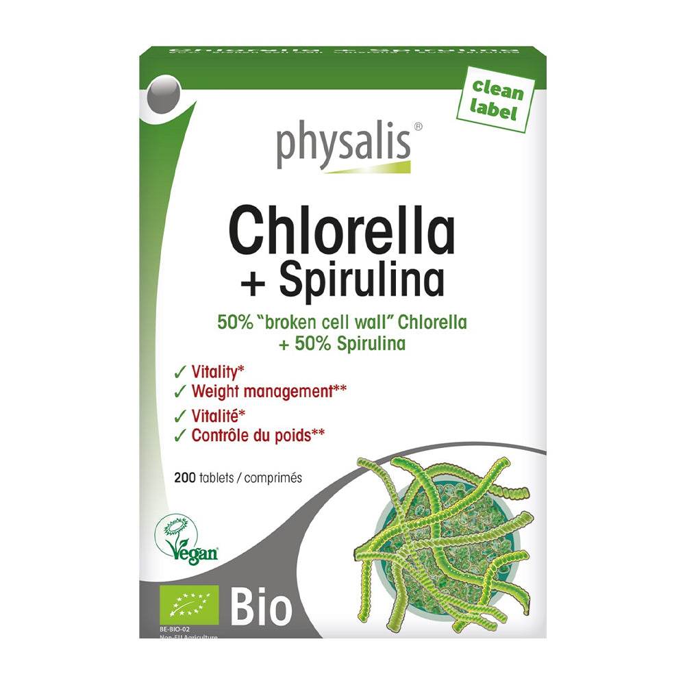 Chlorella + Spirulina 200 Comprimés