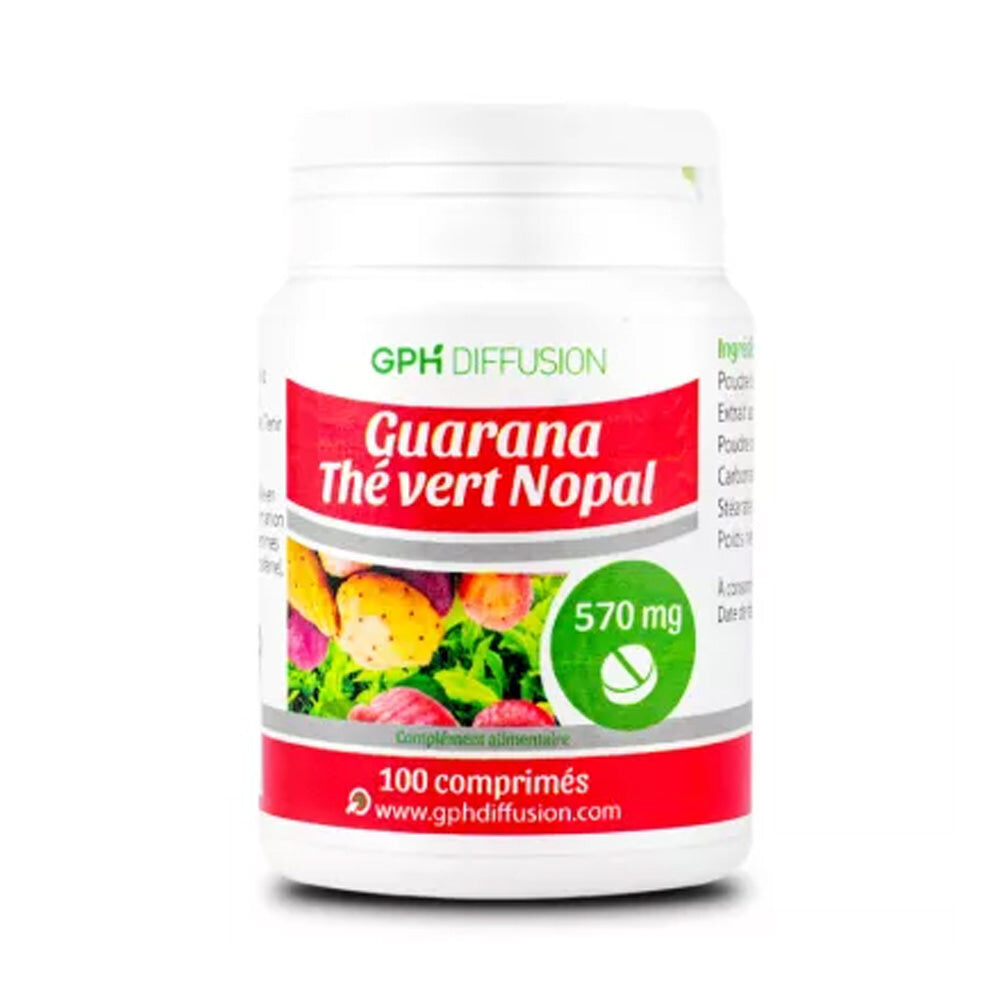 Guarana Thé Vert Nopal 570mg 100 Comprimés