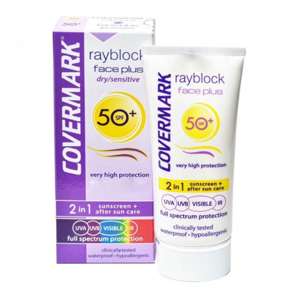 Rayblock Face Plus Visible Dry Sensitive SPF50+ - Protection Solaire Peaux Sèches Premium