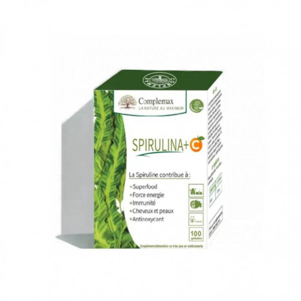 Spiruline + Vitamine C 400mg 100 Gélules