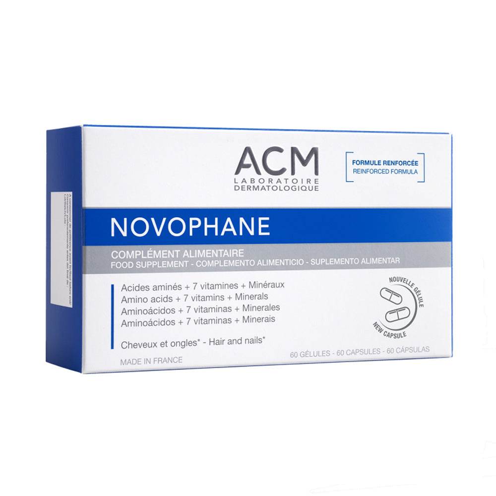 Novophane Cheveux Ongles - 60 Capsules Force Beauté 7 Acides Aminés Premium