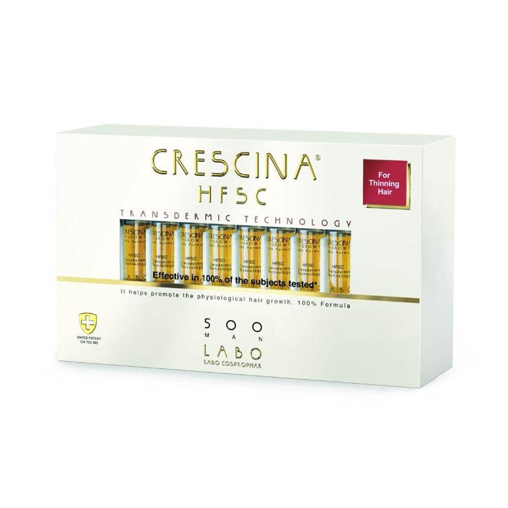 Transdermic 500 Men Ampoules 20 x 3.5ml Anti-Chute Croissance