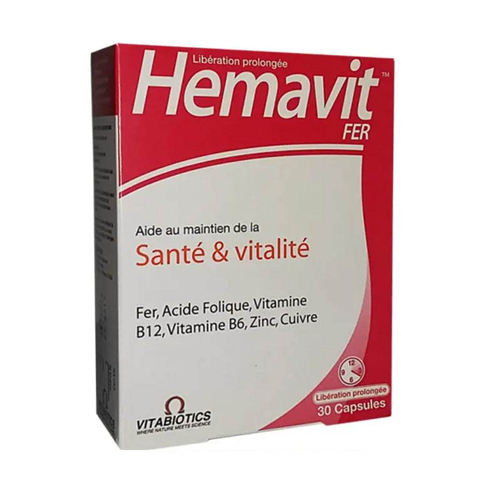 Hemavit Fer Santé et Vitalité 30 Capsules