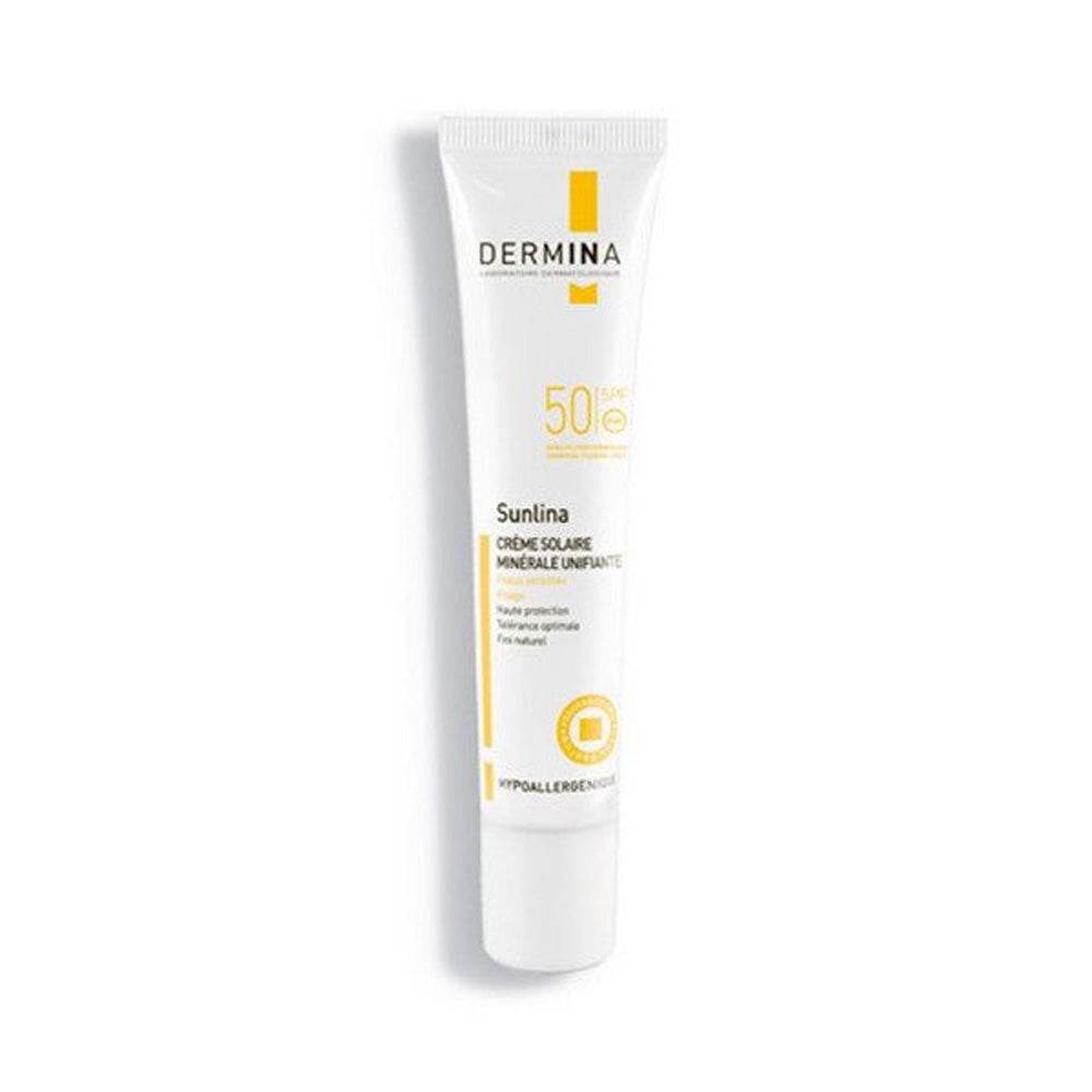 Sunlina Crème Minérale Unifiante Peau Sèche SPF50 40ml