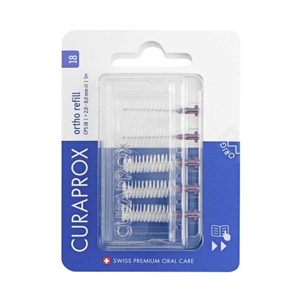 Brossettes Interdentaires Rechargeables Ortho, Taille 18 - 5 PCS