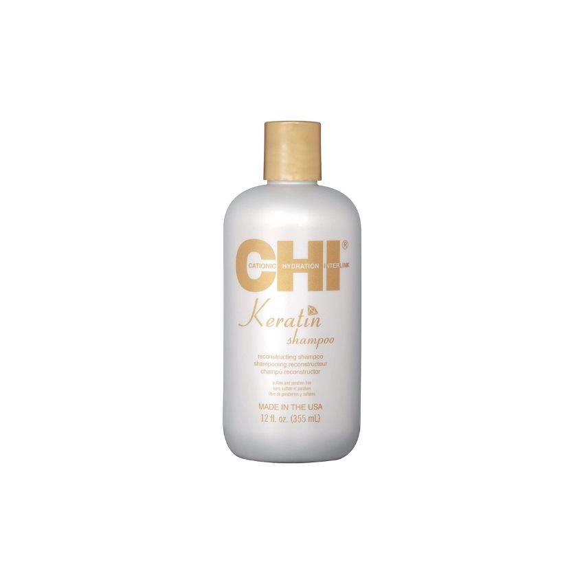 CHI Keratin Shampoo 355ml - Shampooing Réparateur Kératine