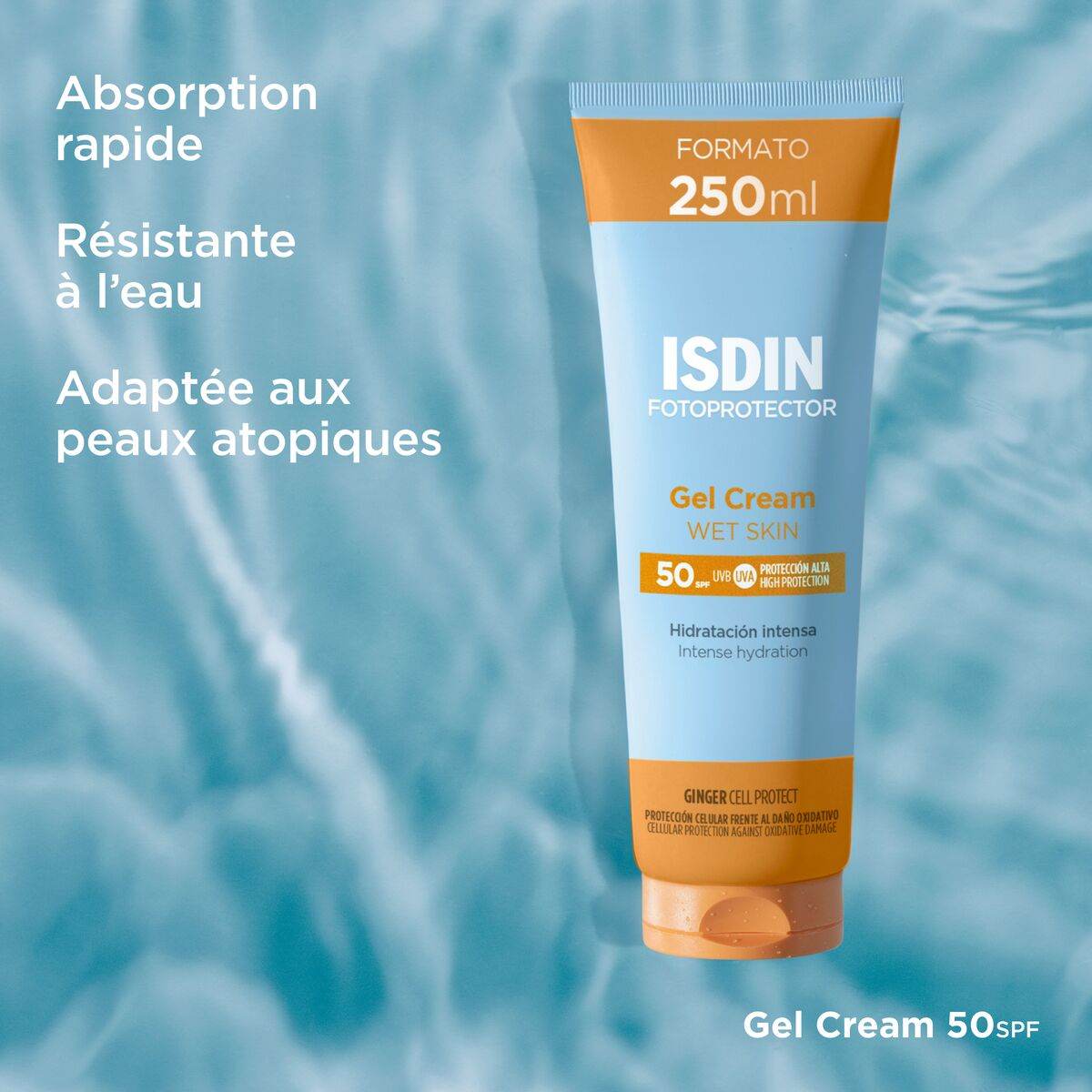 Fotoprotector Gel Crème Spf50+ 250ml - Protection Solaire Très Haute Texture Gel