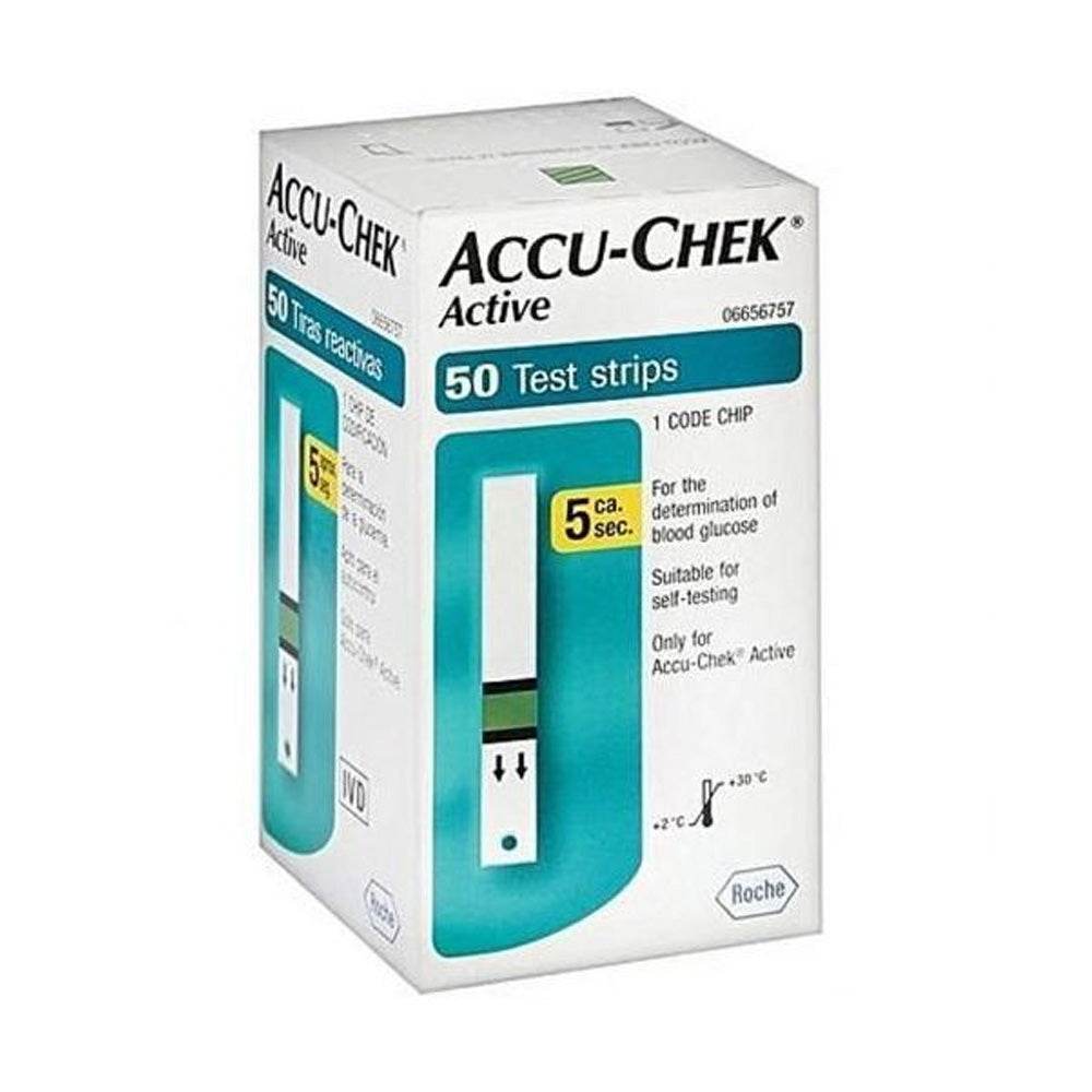 Accu Chek Active De Test De La Glycémie 50 Bandelettes