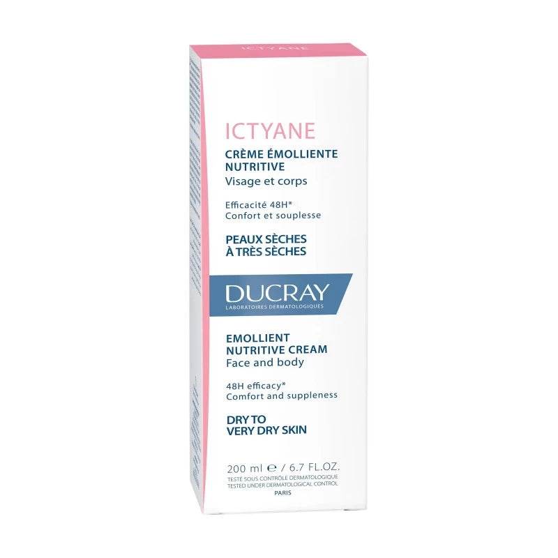 Ictyane Crème Émolliente Nutritive 200ml - Corps Peaux Très Sèches