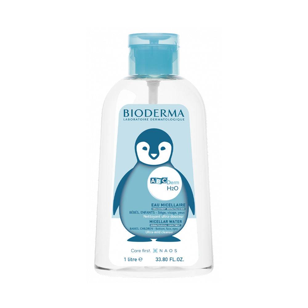 Abcderm H2o 1l - Eau Micellaire Nettoyante Bébés Format Familial