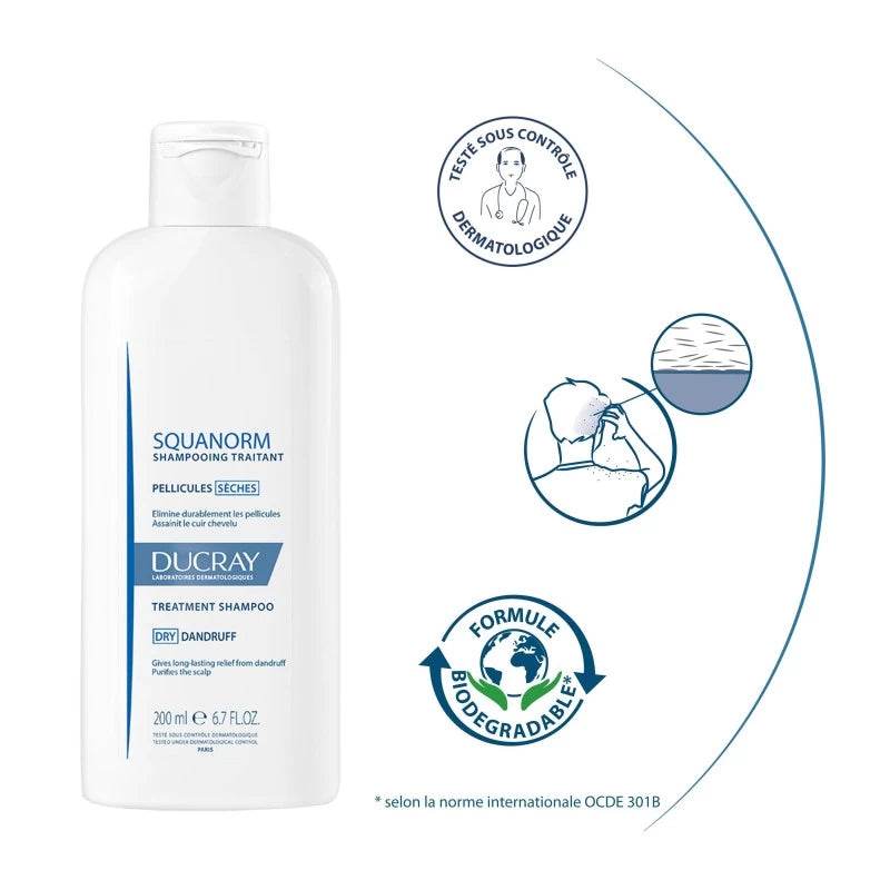 Squanorm Shampooing Antipelliculaire Pellicules Sèches