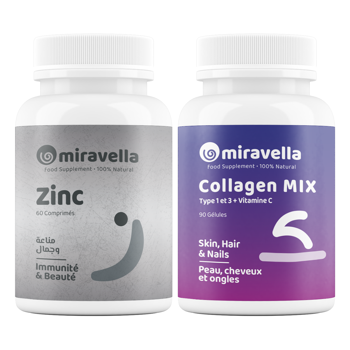 Pack Beauté Duo Collagène Mix et Zinc 