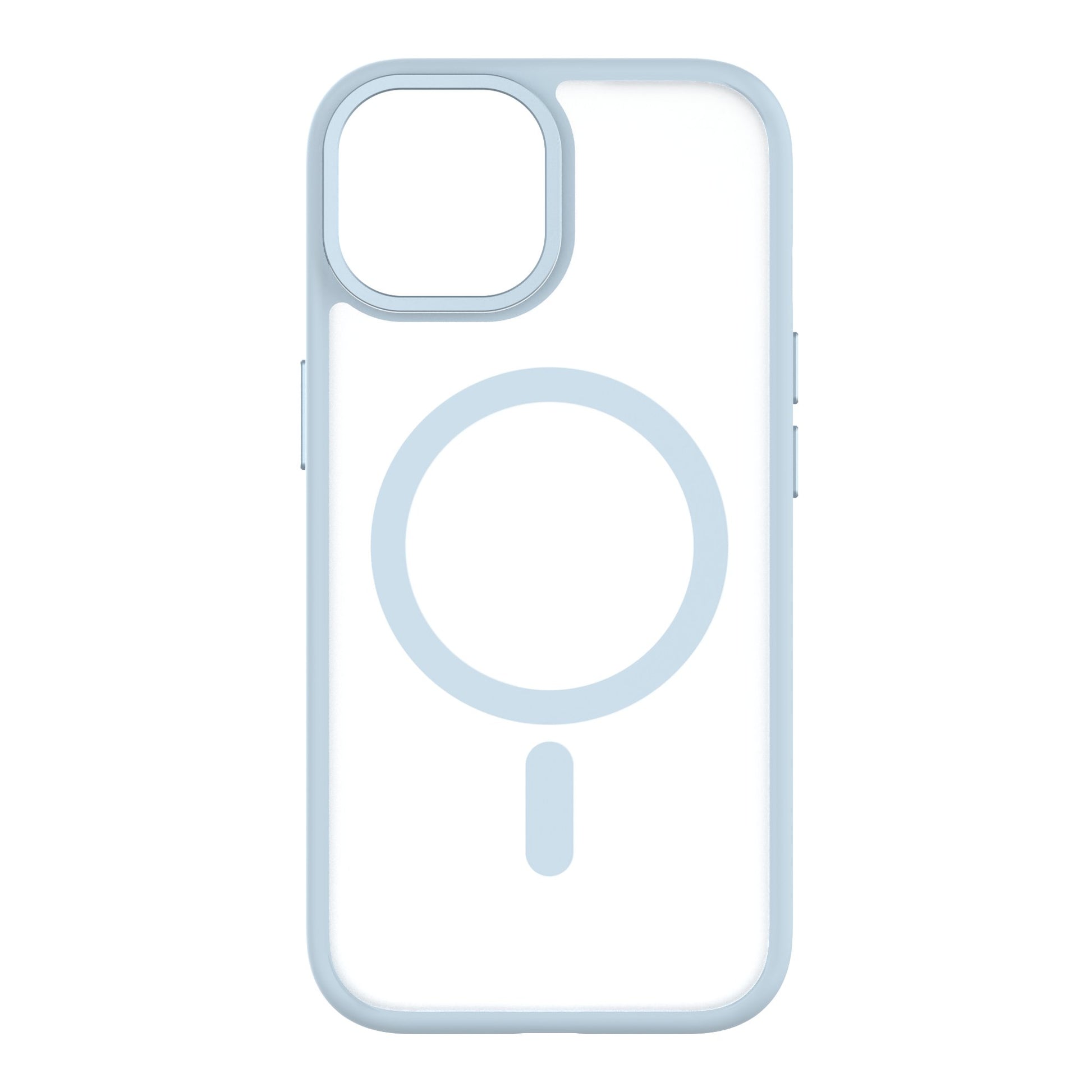 HYBRID SOFT avec SNAP (Magsafe) iPhone 15 Bleu ciel