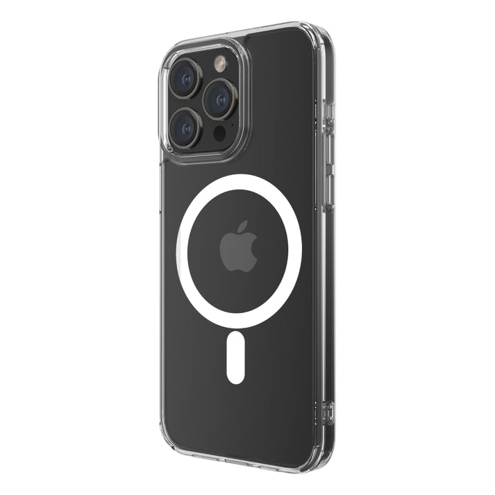 QDOS HYBRID FORCE avec SNAP (MagSafe) iPhone 15 Pro Max Transparent