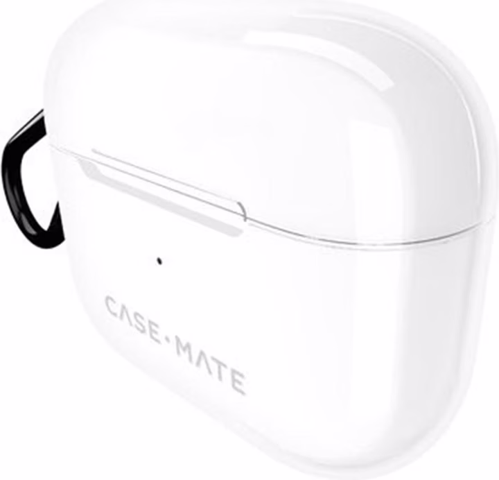 Coque AirPods 4 Tough +mousqueton - Clear