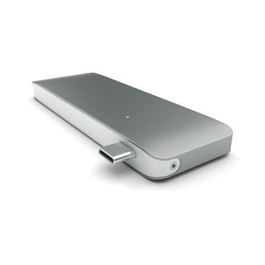 Adaptateur Passthrough USB-C 4-en-1 (Gris sidéral)