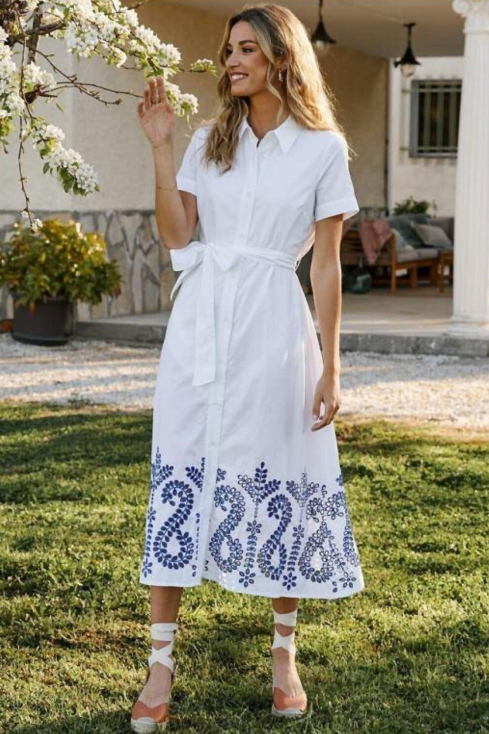 Robe chemisier longue