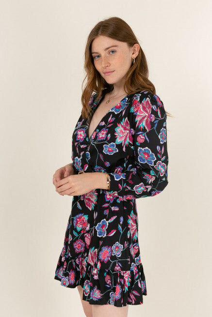 Robe à imprimé fleuri (H 91cm)